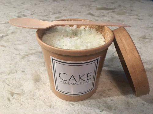 Moisturizing Salt Scrub - Cake Handmade Soap